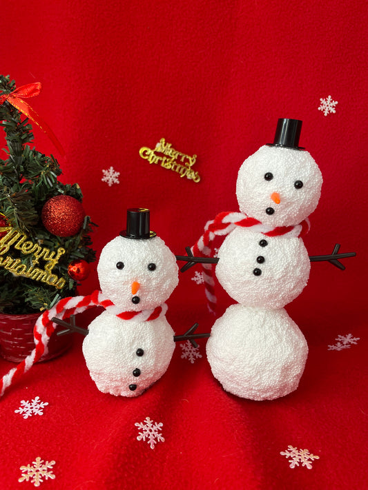 Build Foam Clay Snowmen