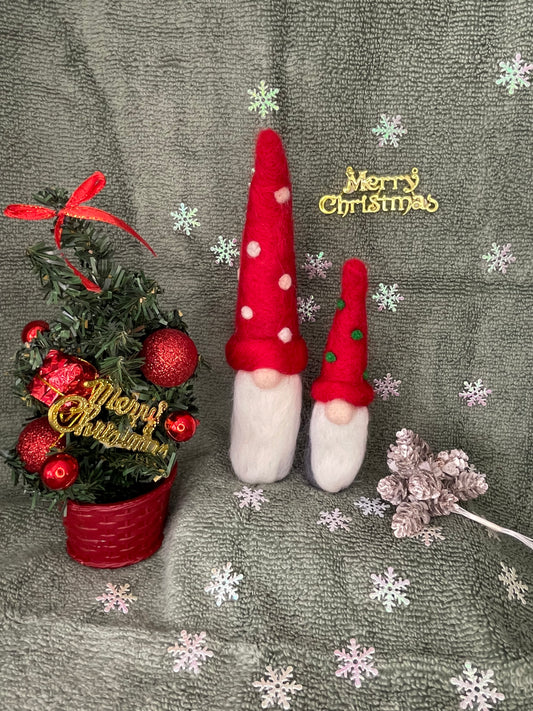 Needle Felt Your Own Gonks- Red